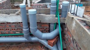 Thi công hệ thống ống thoát nước uPVC 